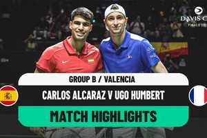 Carlos Alcaraz vs Ugo Humbert 6-3, 6-3: Alcaraz vượt trội đẳng cấp, thắng dễ dàng Humbert, đưa Tây Ban Nha vào tứ kết Davis Cup