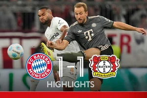 Bayern Munich vs Bayer Leverkusen 1-1: Andrich, Pavlovic xuát xa tuyệt đẹp, HLV Kompany bất phân thắng bại HLV Xabi Alonso 