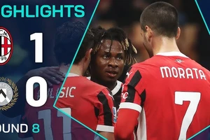 AC Milan vs Udinese 1-0: Samuel Chukwueze tỏa sáng ghi bàn duy nhất, Tijjani Reijnders bị thẻ đỏ, Milan bám đuổi tốp 4 Serie A