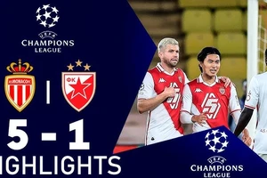 AS Monaco vs Crvena Zvezda 5-1: Mãn nhãn 6 bàn, Minamino Takumi ghi cú đúp, Breel Embolo, Wilfried Singo, Maghnes Akliouche lần lượt tỏa sáng