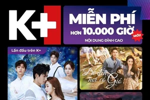 K+ tung chiến dịch K+ Mới với logo mới, 10.000 giờ xem phim miễn phí