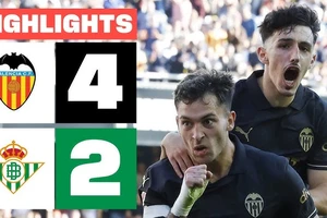 Valencia vs Real Betis 4-2: Cesar Tarrega khai tiệc, Hugo Duro tỏa sáng cú đúp, Diego Lopez góp công chiến thắng, Hugo Duro phản lưới nhà, Ezequiel Avila lập công