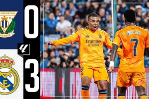 Leganes vs Real Madrid 0-3: Ngôi sao Mbappe lấp lánh khai bàn, Valverde, Bellingham lần lượt góp vui tiệc chiến thắng, Real bám đuổi Barca trên bảng xếp hạng La Liga