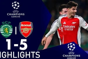 Sporting Lisbon vs Arsenal 1-5: Phảo thủ Martinelli, Havertz, Gabriel, Saka, Trossard lần lượt bắn phá, chiến thắng mãn nhãn