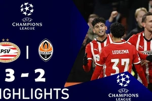 PSV vs Shakhtar Donetsk 3-2: Danylo Sikan, Oleksandr Zubkov sớm nhân đôi tỷ số sau 37 phút, Malik Tillman xuất thần cú đúp, Ricardo Pepi chốt hạ chiến thắng, Pedrinho nhận thẻ đỏ