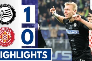 Sturm Graz vs Girona 1-0: Seedy Jatta kiến tạo, Mika Biereth tỏa sáng ghi bàn duy nhất giành gọn 3 điểm