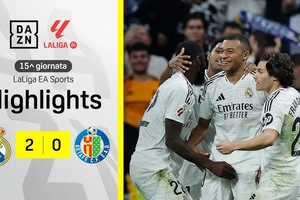 Real Madrid vs Getafe 2-0: Bellingham khai bàn chấm penalty, Bellingham lại tỏa sáng đường kiến tạo giúp Mbappe chốt hạ chiến thắng 