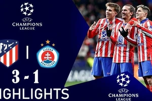 Atletico Madrid vs Slovan Bratislava 3-1: Bộ đôi Alvarez - Griezmann nhịp nhàng, Alvarez khai bàn, Griezmann ghi cú đúp, Strelec ghi bàn danh dự nhờ chấm penalty