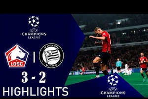 Lille vs Sturm Graz 3-2: Sahraoui, Mitchel Bakker lập công, Otar Kiteishvili, Mika Biereth ngược dòng gỡ hòa nhưng Arnar Haraldsson ấn định chiến thắng