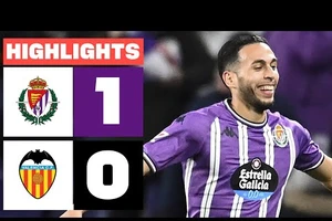 Real Valladolid vs Valencia 1-0: Marcos Andre kiến tạo, Tarrega hạ thủ môn Dimitrievski ghi bàn duy nhất, Juanmi Latasa nhận thẻ đỏ khi đánh cùi chỏ