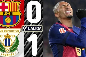 Barcelona vs Leganes 0-1: Rodriguez căng ngang, Gonzalez đánh đầu, bất ngờ hạ gục Barca ngay phút thứ 4, Yamal, Olmo, Raphinha, Lewandowski bất lực