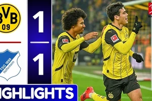 Borussia Dortmund vs Hoffenheim 1-1: Giovanni Reyna mở bàn nhưng Tabakovic kiến tạo, Bruun Larsen bất ngờ buộc Dortmund chia điểm