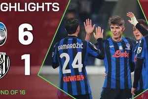 Atalanta vs Cesena 6-1: Zappacosta toả sáng phút thứ 4, Ketelaere, Samardzic đua tài ghi cú đúp, Brescianini ghi bàn thắng thứ 6, chốt hạ vé gặp Bologna ở tứ kết Coppa Italia 