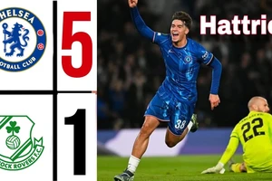 Chelsea vs Shamrock Rovers 5-1: Guiu chói sáng cú hattrick, Dewsbury-Hall, Cucurella góp công đè bẹp đối thủ, The Blues giành hiên ngang bước tiếp Conference League