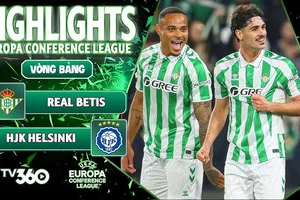 Real Betis vs Hjk Helsinki 1-0: Johnny Cardoso ghi bàn duy nhất giành gọn 3 điểm