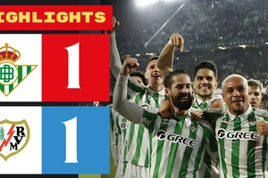 Real Betis vs Rayo Vallecano 1-1: Isco khai bàn trên chấm penalty, Isi Palazon buộc chủ nhà chia điểm