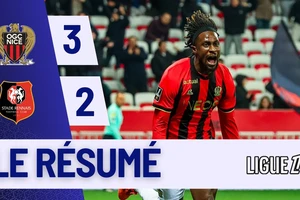 Nice vs Rennes 3-2: Rượt đuổi hấp dẫn, Guessand khai bàn, Kalimuendo gỡ hòa, Sofiane Diop, Gaetan Laborde tỏa sáng, Adrien Truffert ngược dòng bất thành, Rosario bị thẻ đỏ