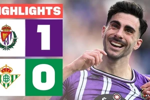 Valladolid vs Real Betis 1-0: Lucas Rosa căng ngang, Kike Perez đệm bóng cận thành, giành gọn 3 điểm quý giá