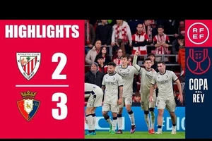 Athletic Bilbao vs Osasuna 2-3: Nico Williams, Oscar Marcos ghi bàn, Aimar Oroz lập công, Ante Budimir tỏa sáng cú đúp nhờ penalty giành vé đi tiếp Copa del Rey