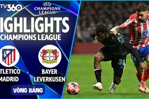 Atletico Madrid vs Leverkusen 2-1: Barrios, Hincapie nhận thẻ đỏ, Hincapie đánh đầu mở bàn nhưng Alvarez xuất thần cú đúp giúp Atletico ngược dòng