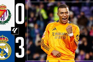 Real Valladolid vs Real Madrid 0-3: Bellingham, Rodrygo dấu son kiến tạo giúp Kylian Mbappe thăng hoa cú hattrick đầu tiên cho Real, củng cố ngôi đầu La Liga