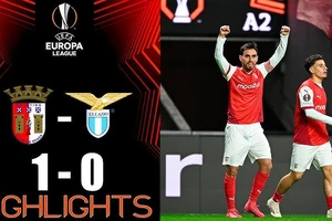 Braga vs Lazio 1-0: Valentin Gomez căng ngang đẹp mắt, Ricardo Horta đệm bóng cận thành sớm ghi bàn phút thứ 6, Lazio bất ngờ thất thủ