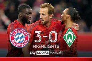 Bayern Munich vs Bremen 3-0: Harry Kane tỏa sáng cú đúp nhờ penalty, Leroy Sane góp công chiến thắng, Bayern củng cố ngôi đầu Bundesliga