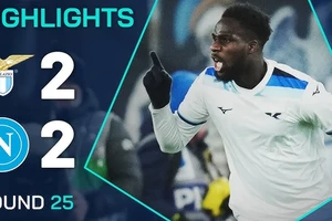 Lazio vs Napoli 2-2: Gustav Isaksen sớm mở bàn, Giacomo Raspadori gỡ hòa, Adam Marusic phản lưới nhà, Boulaye Dia cứu thua, Napoli vẫn dẫn đầu Serie A