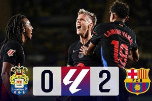 Las Palmas vs Barcelona 0-2: Yamal kiến tạo, Olmo tỏa sáng, Raphinha kiến tạo, Torres volley đẹp mắt chốt hạ chiến thắng, Barca đòi lại ngôi đầu La Liga của Real