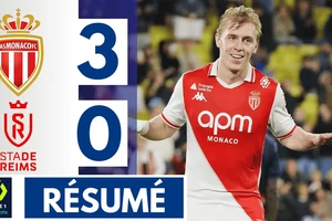 AS Monaco vs Stade Reims 3-0: Ngày Mika Biereth tỏa sáng cú hattrick, giúp Monaco tạm giữ vị trí thứ 4 Ligue 1