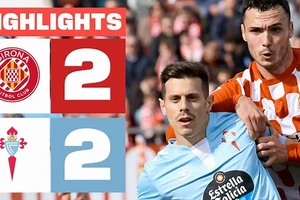 Girona vs Celta Vigo 2-2: Viktor Tsyhankov mở bàn, Iker Losada gỡ hòa, Marcos Alonso ngược dòng nhờ penalty, Yangel Herrera đánh đầu cứu thua