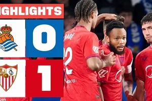 Real Sociedad vs Sevilla 0-1: Saul Niguez kiến tạo, Chidera Ejuke bấm bóng điệu nghệ, ghi bàn duy nhất giành gọn 3 điểm