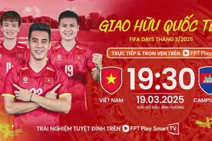 Giao hữu, Việt Nam vs Campuchia 2-1: Hai Long vẽ siêu phẩm đường cong, Văn Vĩ hạ thủ thành Keo Soksela nhân đôi tỷ số, Bong Samuel ghi bàn danh dự