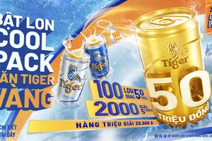 Tiger Beer bật tung sảng khoái mùa hè với chương trình “Bật lon Coolpack - săn Tiger vàng”