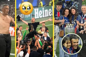 HLV Luis Enrique mặc chiếc áo tưởng nhớ con gái quá cố Xana Martinez trong khoảnh khắc lần 2 đăng quang Champions League sau 10 năm, hoàn tất cú ăn 3 vĩ đại