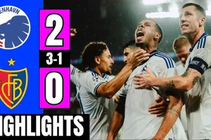 Copenhagen vs Basel 2-0 (3-1): Andreas Cornelius đánh đầu đẹp mắt, Youssoufa Moukoko chốt hạ chiếc vé đi tiếp trên chấm penalty