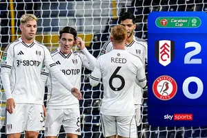 Fulham vs Bristol City 2-0: George Tanner sớm phản lưới nhà ngay phút thứ 8, Raul Jimenez sút cận thành ấn định chiến thắng vòng 2 League Cup 2025
