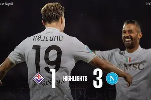 Fiorentina vs Napoli 1-3: Kevin De Bruyne khai bàn trên chấm penalty, Rasmus Hojlund, Sam Beukema ấn định chiến thắng, Luca Ranieri lập công