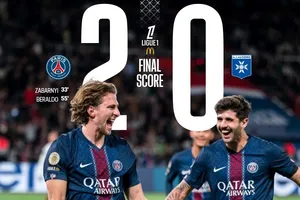PSG vs Auxerre 2-0: Dàn công Kvaratskhelia, Ramos, Mbaye vụn về, cặp trung vêh Zabarnyi, Beraldo đua tài, HLV Luis Enrique giành trọn 3 điểm trước Auxerre