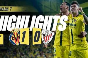 Villarreal vs Athletic Bilbao 1-0: Moleiro dứt điểm đẹp mắt, hạ thủ thành Unai Simon, xà ngang cứu thua thủ môn Luiz Junior, thắng suýt sao