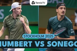 Ugo Humbert vs Lorenzo Sonego 6(3)-7, 6-0, 6-3: Sau 2 giờ 45 phút, Humbert hạ Sonego giành vé gặp Holger Rune ở bán kết ATP Stockholm 2025 