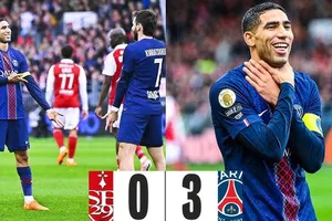 Brest vs PSG 0-3: Ngôi sao Hakimi xuất thần ghi cú đúp trong 10 phút, tài năng trẻ Doue góp công chiến thắng, PSG đòi lại ngôi đầu Ligue 1 từ Marseille 