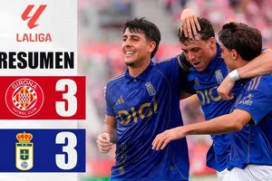 Girona vs Real Oviedo 3-3: Federico Vinas, Salomon Rondon lập công nhưng Christian Stuani ghi cú đúp trên chấm penalty, Azzedine Ounahi góp công, David Carmo chia điểm