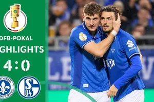 Darmstadt 98 vs Schalke 4-0: Lần lượt Akiyama Hiroki, Matej Maglica, Fraser Hornby, Bartosz Białek trút cơn mưa bàn thắng, giành vé đi tiếp vòng 1/8 DFB Cup