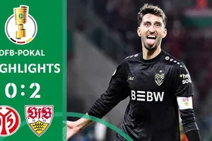 Mainz 05 vs Stuttgart 0-2: Bilal El Khannouss đá phạt góc, Luca Jaquez đánh đầu đẹp mắt, Atakan Karazor ấn định chiếc vé đi tiếp vòng 1/8 DFB Cup 