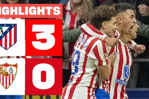 Atletico Madrid vs Sevilla 3-0: Mưa bàn thắng hiệp 2, VAR giúp Alvarez mở bàn trên chấm penalty, Almada, Griezmann lần lượt góp công chiến thắng