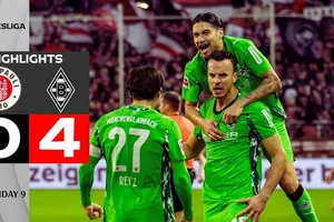 St.Pauli vs M'gladbach 0-4: Haris Tabakovic xuất thần ghi cú đúp, Machino Shuto, Oscar Fraulo giành 3 điểm, thắng nhưng M'gladbach vẫn thua St.Pauli trên BXH