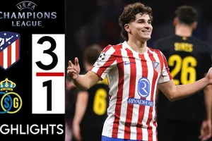 Atletico Madrid vs Union SG 3-1: Julian Alvarez mở bàn, Conor Gallagher tỏa sáng, Ross Sykes ngược dòng nhưng Marcos Llorente chốt hạ chiến thắng