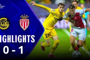 Bodo/Glimt vs AS Monaco 0-1: Maghnes Akliouche căng ngang, Folarin Balogun dốc bóng sút tung lưới chủ nhà, Jostein Gundersen nhận thẻ đỏ 