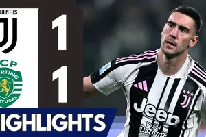 Juventus vs Sporting Lisbon 1-1: Trincao kiến tạo, Araujo sớm hy vọng 3 điểm nhưng Thuram kiến tạo, Vlahovic cứu thua Juve, chia điểm đáng tiếc